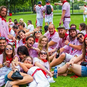 Campsite Running Of The Bulls, Pamplona